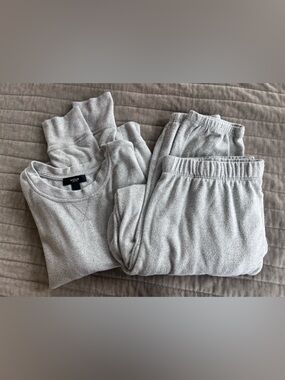 AQUA Sleep Lazy Days Pajama Set in Heather Gray